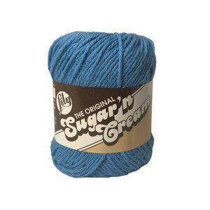 NEW Lily Sugar’n Cream “Delft Blue” Cotton Yarn Skein – Knitting & Crochet Solid